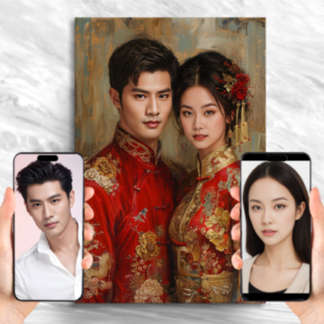 Chinese Bride and Groom