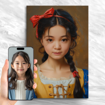 Girl with Pink Bow